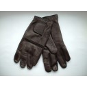 Leather Shooting Gloves in Havana Brown Colour