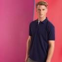 Men's classic fit contrast polo