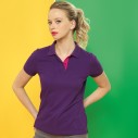 Women's contrast polo