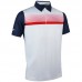 g.Leo printed stripe polo shirt (MSP7425-LEO)